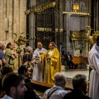 El hasta ahora obispo de Osma-Soria, Abilio Martínez Varea, en una celebración.