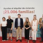El presidente de Castilla y León en la presentación de las ayudas en materia de vivienda.