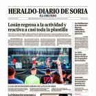 Portada de Heraldo-Diario de Soria de 19 de julio de 2025.