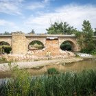 Imagen del nuevo desprendimiento del puente.