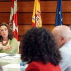 La consejera de Agricultura, Ganadería y Desarrollo Rural, María González Corral, preside la reunión del Consejo Agrario de Castilla y León.