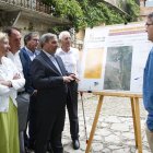 Presentación del proyecto de construcción de la variante de Yanguas con la presencia del consejero de Movilidad, José Luis Sanz Merino.