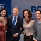 Patricia Rodríguez, Alberto Núñez Feijóo, Mercedes Cantalapiedra y Tomás Cabezón.
