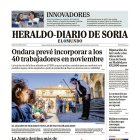 Portada de Heraldo-Diario de Soria de 29 de julio de 2025.