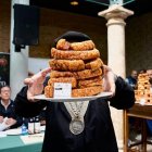 Imagen del concurso del Mejor Torrezno del mundo de este año celebrado en El Burgo.
