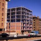 Edificio de viviendas colaborativas que se está construyendo en Eduardo Saavedra.