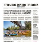 Portada de Heraldo-Diario de Soria de 4 de agosto de 2025.
