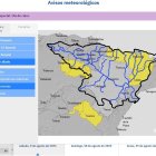 Advertencia de la CHE como consecuencia de los avisos amarillos por lluvias intensas.