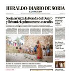 Portada de Heraldo-Diario de Soria de 16 de agosto de 2025.