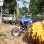 El quad siniestrado en el lugar del accidente