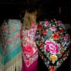 Mantones en una edición anterior de la verbena de El Royo.