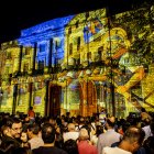 Espectacular videomapping proyectado sobre el Banco de España.