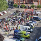 Concentración en memoria del joven ciclista fallecido en Soria.