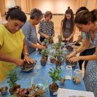 Participantes en el taller realizado en el marco del programa de educación ambiental de Almazán.