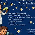 Detalle del cartel de la actividad de divulgación científica en Soria.