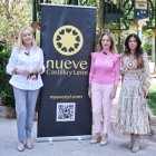 Silvia Clemente, en el centro, con la portavoz del nuevo partido en Soria, María José Fuentes, y en Salamanca, Chabela de la Torre.
