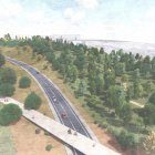 Recreación del bosque de la circunvalación Sur.