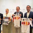 Elvira, De Gregorio, Serrano y Lucas en la presentación del Nacional máster.