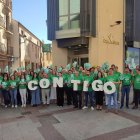 Plantilla de la oficina central de Caja Rural de Soria en el Día Solidario.