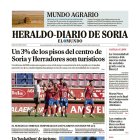 Portada de Heraldo-Diario de Soria de 15 de septiembre de 2025.
