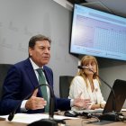 El consejero de Economía y Hacienda y portavoz, Carlos Fernández Carriedo, presenta la Contabilidad Regional de Castilla y León.