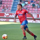 Juancho fue un puñal por la banda izquierda del ataque del Numancia.