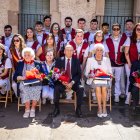Emotivo homenaje a los más mayores, este lunes, durante las fiestas de Ólvega