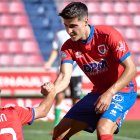 Héctor Peña en el partido del pasado domingo ante el Rayo Cantabria
