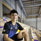 El volantista Hugo Sanz del Club Valonsadero Bádminton.