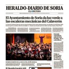 Portada de Heraldo-Diario de Soria de 20 de septiembre de 2025.