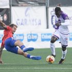 Lance del partido entre el Bergantiños y el Cd Numancia.