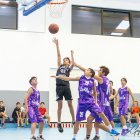 Acción de juego frente al CB Palencia.