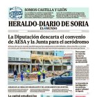 Portada de Heraldo-Diario de Soria de 23 de septiembre de 2025.