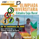 Cartel anunciador de la Olimpiada Universitaria.