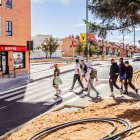 Punto de entrada desde la rotonda hacia la Calle Almazán
