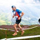 Daniel Izquierdo, en pleno esfuerzo durante una carrera de montaña.