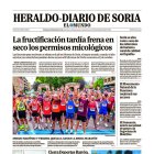 Portada de Heraldo-Diario de Soria de 28 de septiembre de 2025.