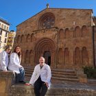 Los investigadores Judith Oró, Stefanía Sandoval y Daniel Martín en Santo Domingo.