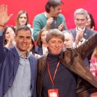 Pedro Sánchez y Carlos Martínez en la inauguración del 15 Congreso Autonómico del PSOECyL.