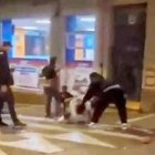 Captura del vídeo en el que aparece la brutal agresión en la zona en Rota de Calatañazor.