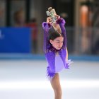 La patinadora soriana de categoría alevín Clara Álvaro Andrés.