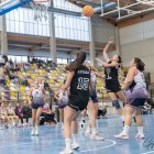 Imagen del partido del equipo soriano ante las vallisoletanas.