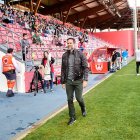 Abel Segovia sonriente antes de que arrancara un partido en el que esperaba otro resultado.