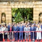 Autoridades en el acto de la Guardia Civil en el que aparece también Javier Jiménez.