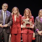 Ruiz Zapatero, Ulibarri, Villarijo y Lucas en la entrega del Premio Numancia 2025.
