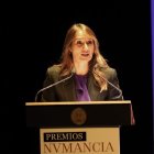 La consejera Rocío Lucas durante su intervención.