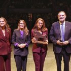 Ulibarri, Lucas, Villarejo y Ruiz Zapatero en la entrega del Premio Numancia 2025.