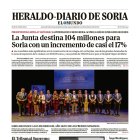 Portada de Heraldo-Diario de Soria del 16 de octubre de 2025.
