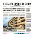 Portada de Heraldo-Diario de Soria del 22 de octubre de 2025.