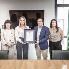 Entrega de la certificación de AENOR del Sistema de Igualdad de Género a Caja Rural de Soria.